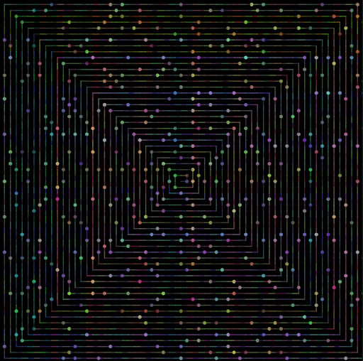 Fast and colored prime spiral